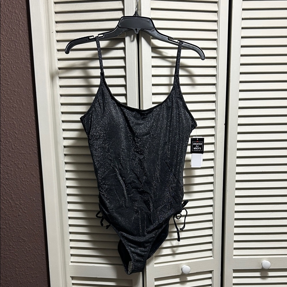 Salt + Cove Shimmer Black One Piece